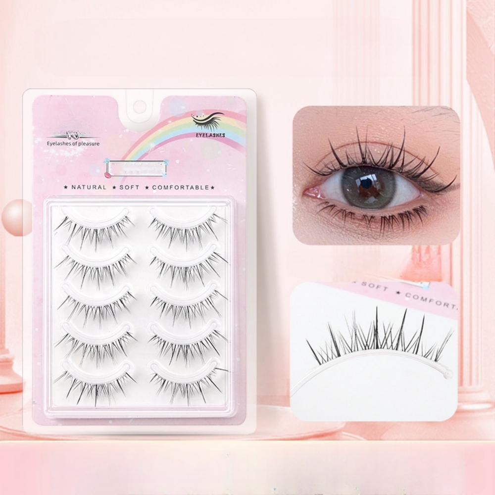 Beauty Makeup Look - 5 paires de faux cils ondulés