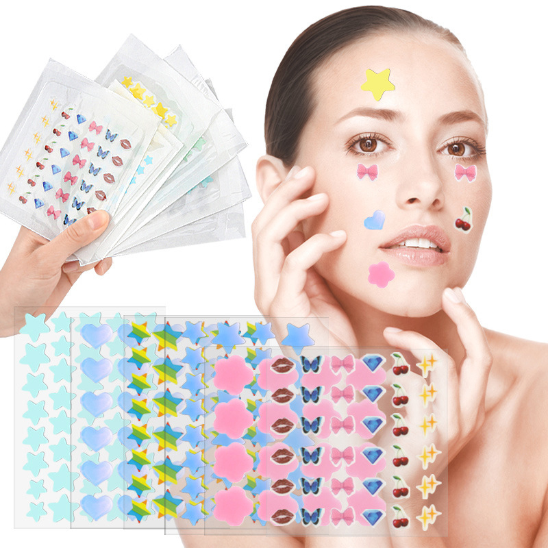 Beauty In Makeup - Patch anti-acné de dessin animé coloré,