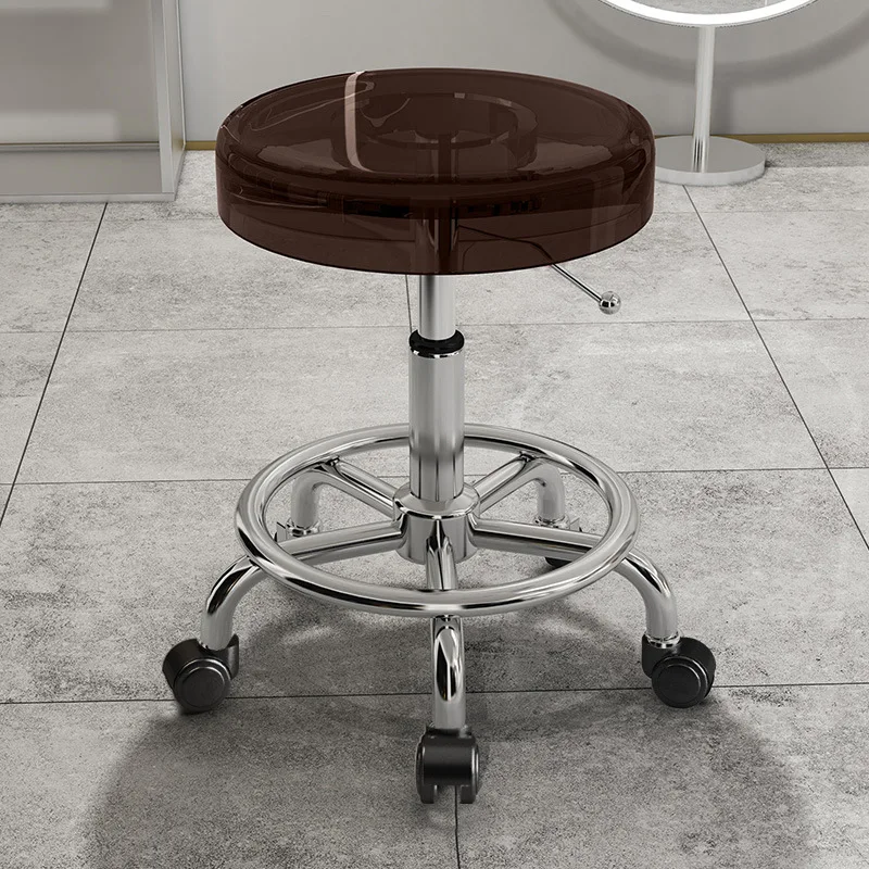 Beauty Makeup Chair - Tabouret de beauté pivotant en acier