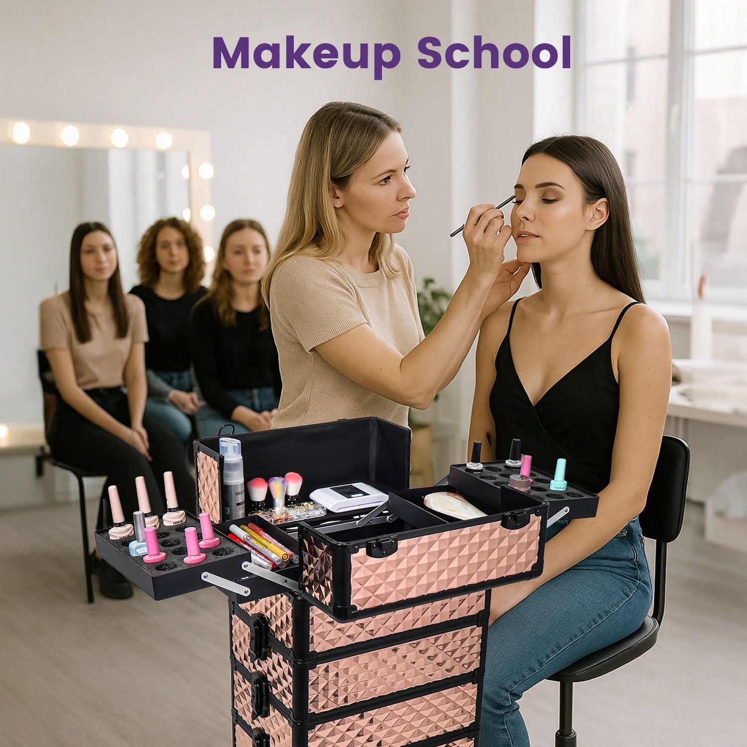 Valise de maquillage à roulett - Makeup Organizer avis et prix