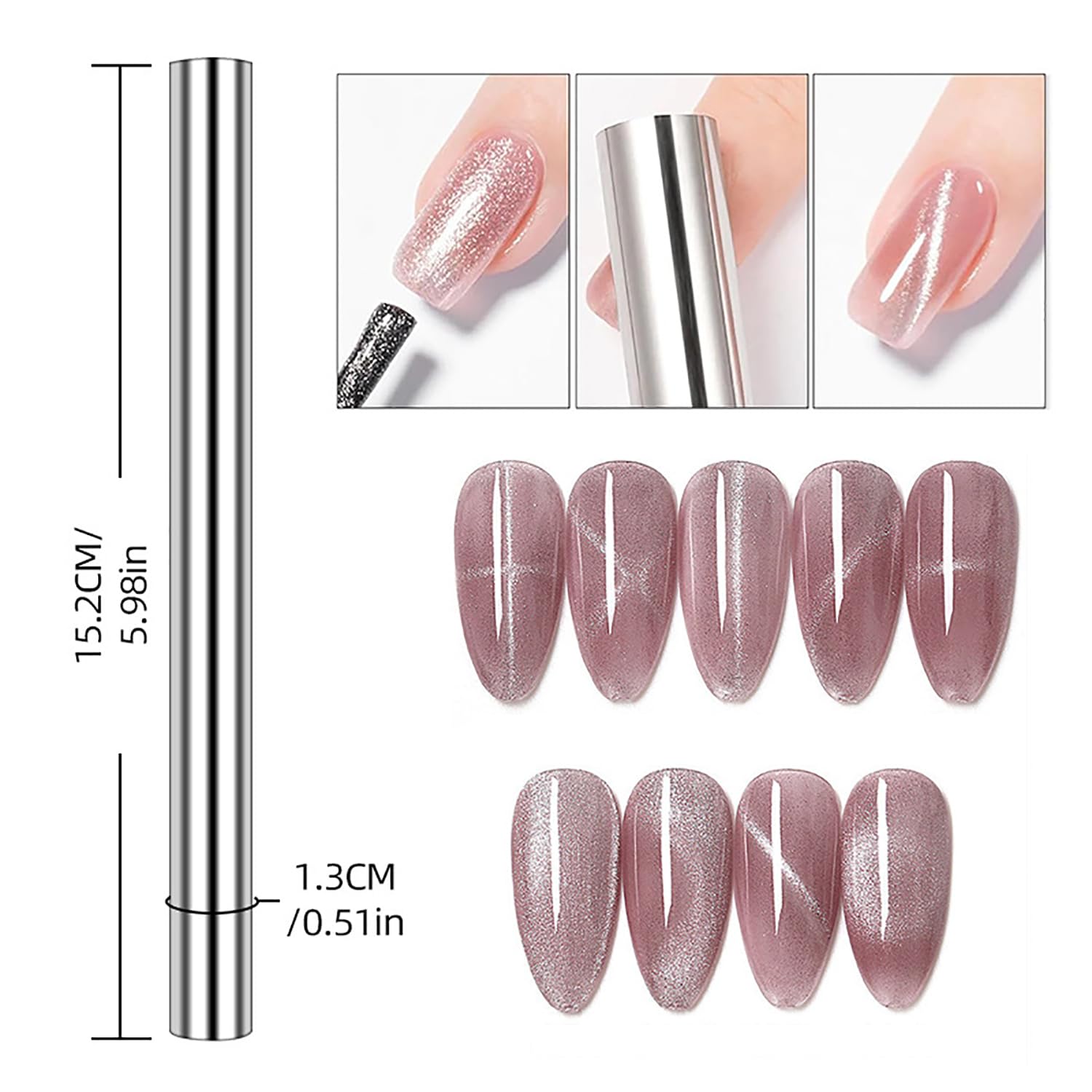 Lot de 10 Aimants Effet Œil de - Contour Palette Stick avis et prix