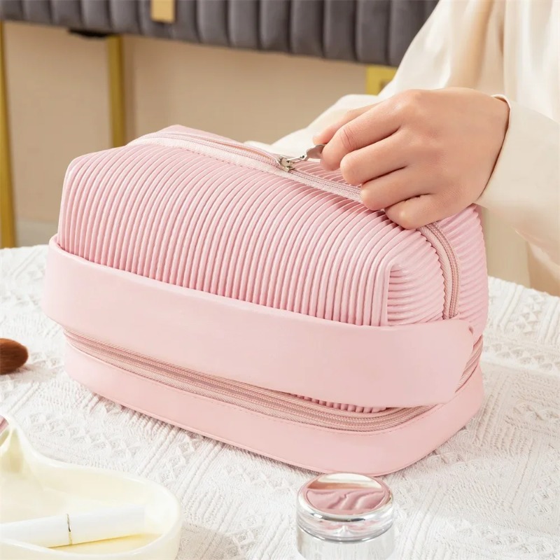 Sac de maquillage en cuir PU d - Makeup Organizer avis et prix