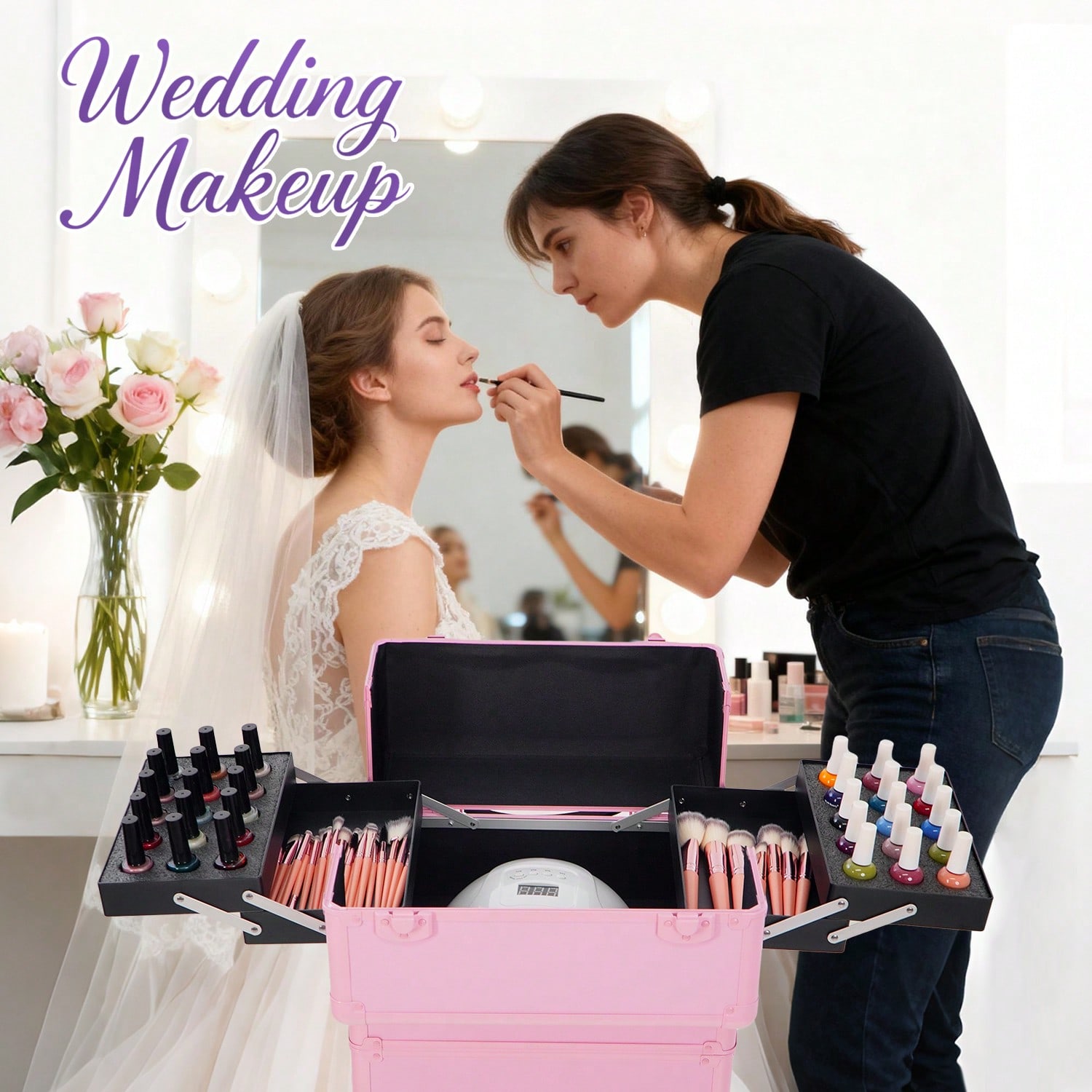 Valise de maquillage à roulett - Makeup Organizer avis et prix