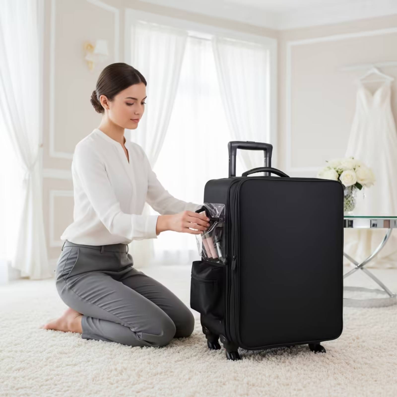 Valise de maquillage à roulett - Makeup Organizer avis et prix