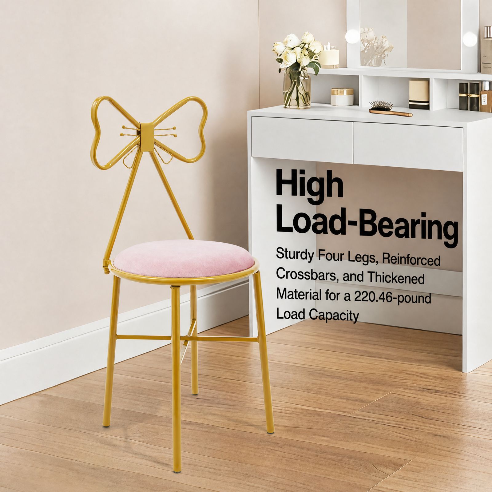 Chaise de maquillage rose papi - Beauty Makeup Chair avis et prix